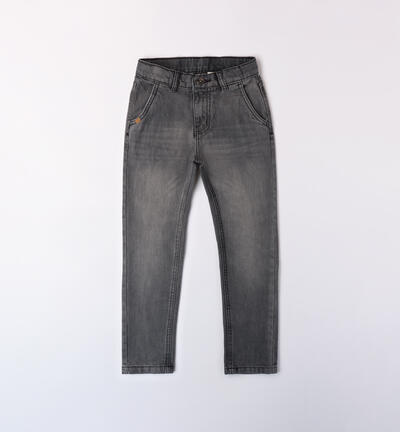 Jeans ragazzo 100% cotone GRIGIO