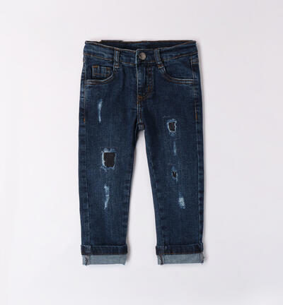 Jeans strappati bambino BLU