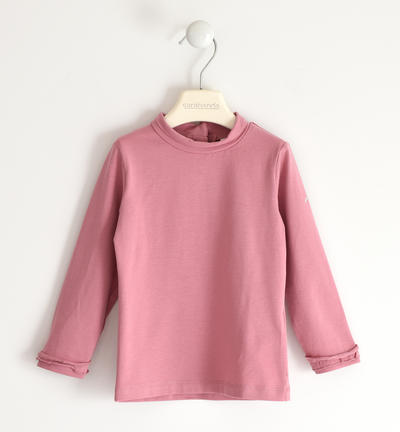 Lupetto bambina in cotone ROSA