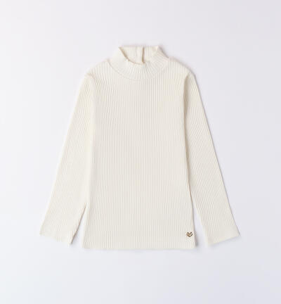 Turtleneck for girls CREAM