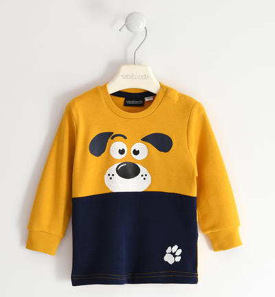 Maglia bambino con cagnolino GIALLO