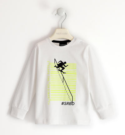 Maglia bambino mano pesca BIANCO