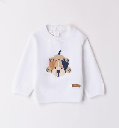 Boys' crew neck top WHITE