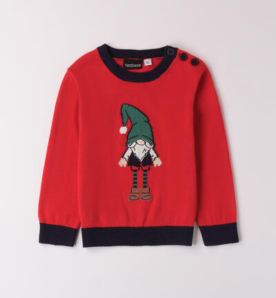 Maglia per bambino con gnomo ROSSO