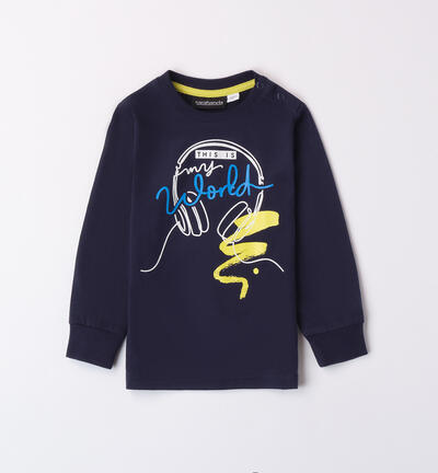 100% cotton t-shirt for boys BLUE