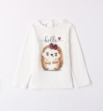 "Hello" t-shirt for girls CREAM