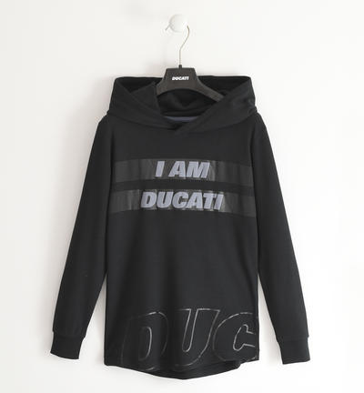 Maglietta bambino con cappuccio Ducati NERO