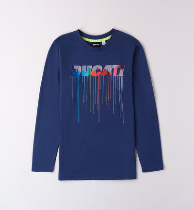 Child's T-shirt with Ducati Print BLUE