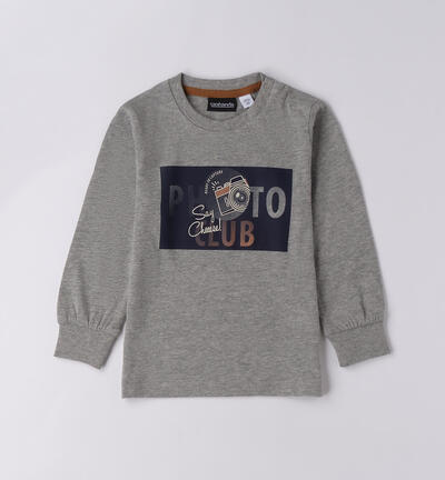 Maglietta bambino con stampa GRIGIO