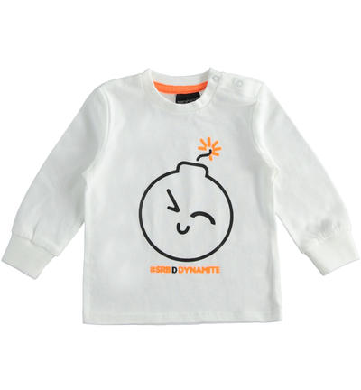 Maglietta bambino varie stampe BIANCO