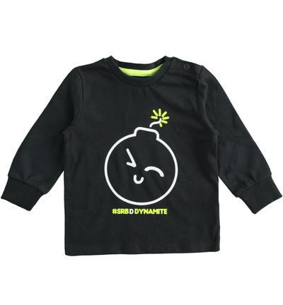 Maglietta bambino varie stampe NERO