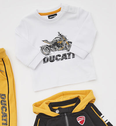 Felpa Sarabanda collezione Ducati Pixel Brand Hoodie da bambino rossa