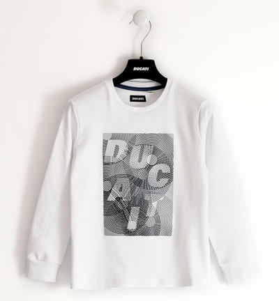 Maglietta Ducati 100% cotone con stampa BIANCO