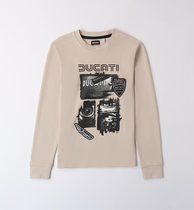 Ducati T-shirt with Print BEIGE