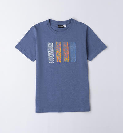 Boy's short-sleeved T-shirt BLUE