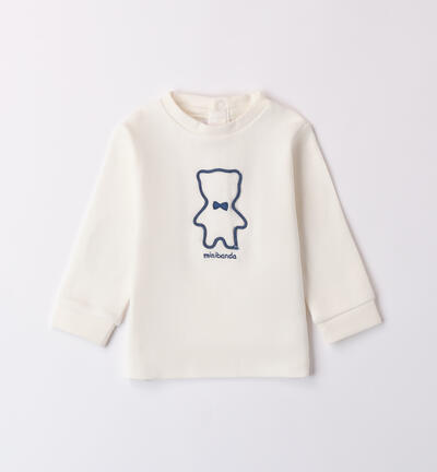 Long sleeve t-shirt for baby CREAM