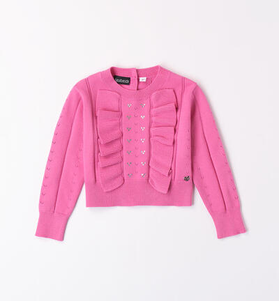 Girls' pink jumper PINK