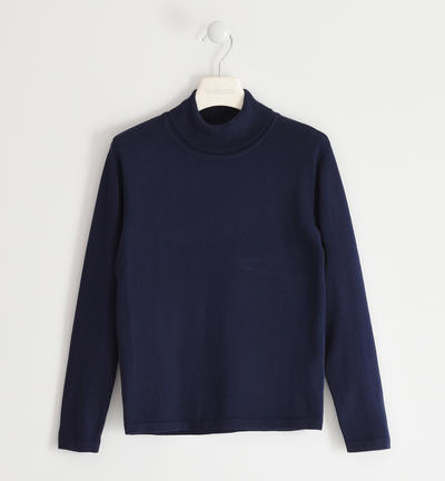 Maglione collo alto ragazzo BLU