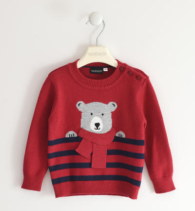 Maglione in tricot per bambino ROSSO