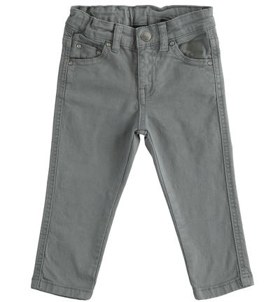 Pantalone bambino slim fit GRIGIO