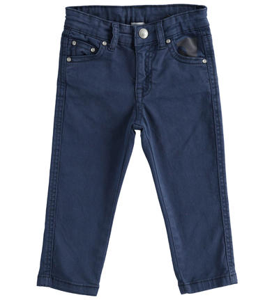 Pantalone bambino slim fit BLU
