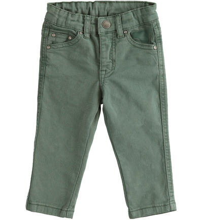 Pantalone bambino slim fit NERO