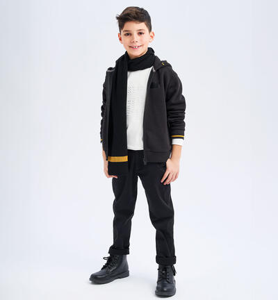 Pants with keychain for boys BLACK