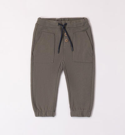 Pantalone con tasconi per bambino NERO