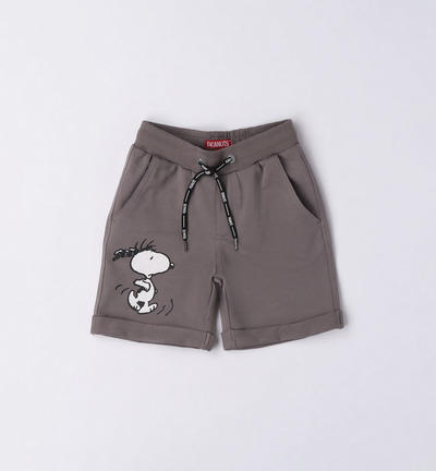 Pantalone corto Snoopy per bambino GRIGIO