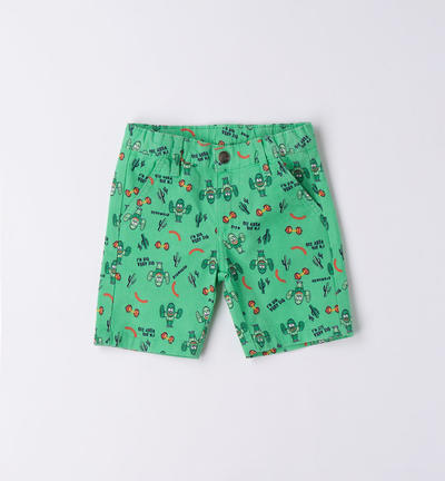Pantalone corto verde bambino VERDE