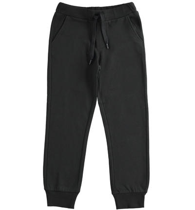 Pantalone felpa ragazzo NERO