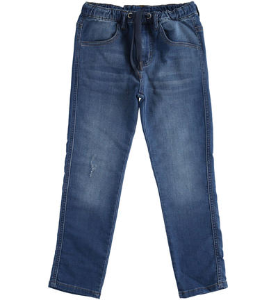 Pantalone in denim maglia ragazzo BLU