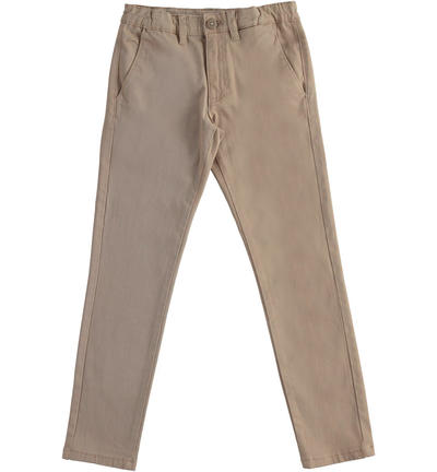 Pantalone slim fit ragazzo BEIGE
