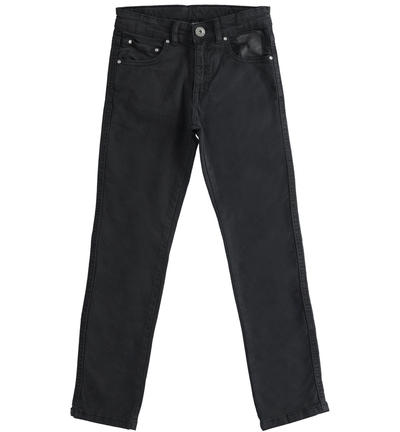 Pantalone slim fit ragazzo NERO