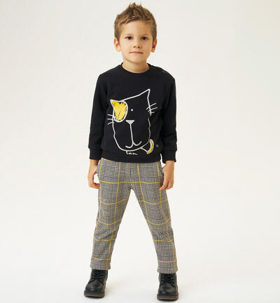 Pantaloni bambino 100% cotone MARRONE