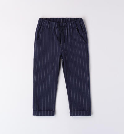 Pantaloni bambino cerimonia BLU