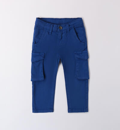 Pantaloni bambino con tasche BLU