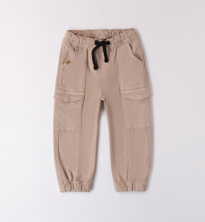 Pantaloni bambino loose fit BEIGE