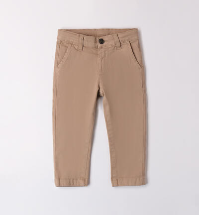 Regular pants for boys BEIGE