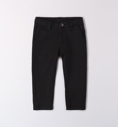 Regular pants for boys BLACK