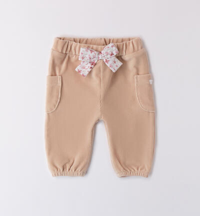 Pantaloni bimba tasche laterali BEIGE