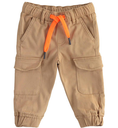 Pantaloni cargo bambino MARRONE