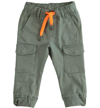 Pantaloni cargo bambino NERO