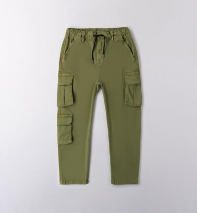 Pantaloni cargo ragazzo VERDE