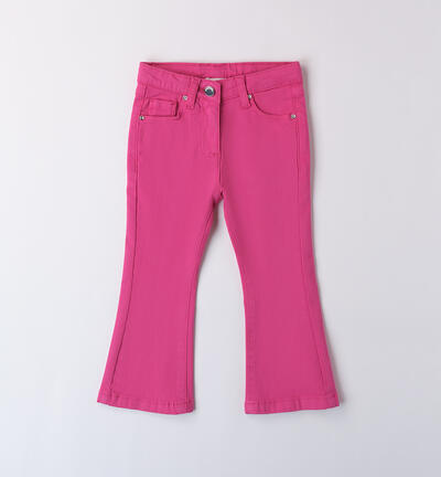 Pantaloni da bambina FUCSIA