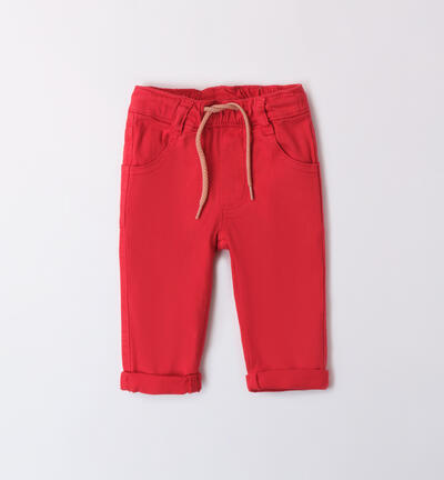 Pantaloni eleganti bimbo ROSSO