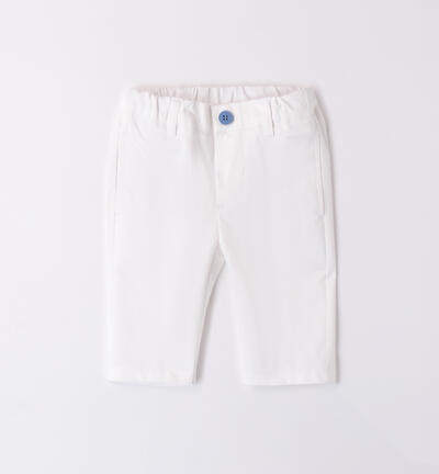 Pantaloni eleganti neonato BIANCO