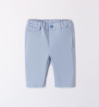 Pantaloni eleganti neonato AZZURRO