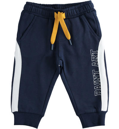 Pantaloni felpati bambino BLU