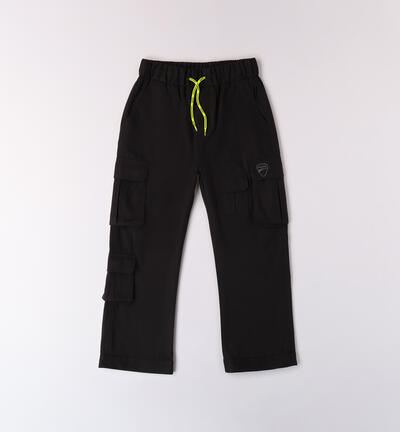 Pantaloni multitasche bambino Ducati NERO